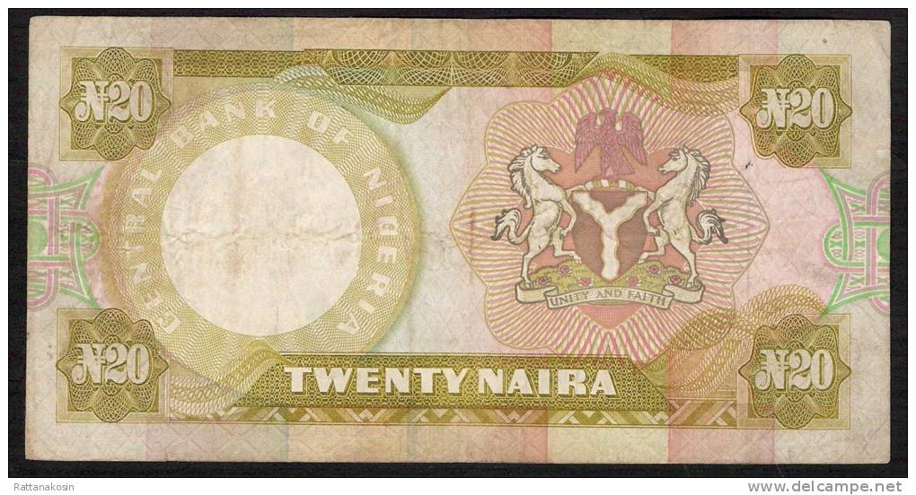 NIGERIA   P18c   20  NAIRA   1977 Signature 4   FINE - Nigeria