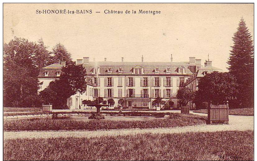 ST   HONORE  -  LES  -  BAINS         -  CHATEAU    DE   LA   MONTAGNE - Autres & Non Classés