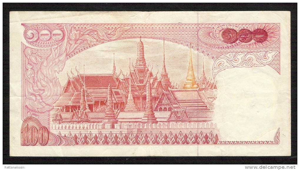 THAILAND  P85b 100  BAHT 1969  #82K   Signature 42 FINE/Better - Thailand