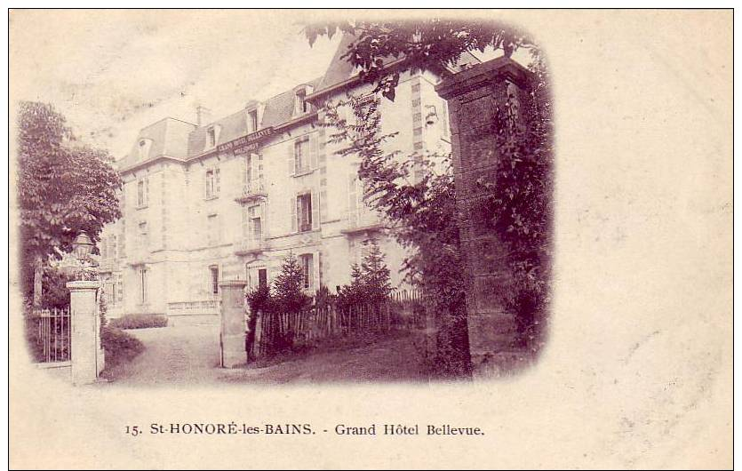 ST   HONORE  -  LES  -  BAINS       -GRAND     HOTEL   BELLEVUE - Autres & Non Classés