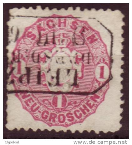 Saxe - Sachsen / Y&T No 15 Mi Nr 16 / 2.00 Euros - Sachsen