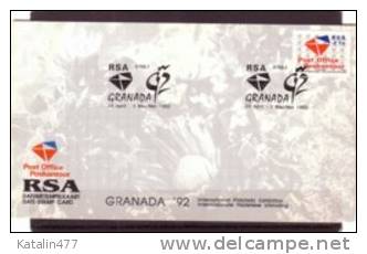 SOUTH AFRICA, 1992. Granada, Int. Philatelic Exhibition, , Date-Stamp Card - Lettres & Documents