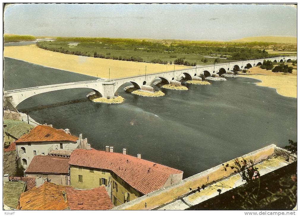 CP De PONT-SAINT-ESPRIT " Le Pont Construit En 1265 " ( Couleurs ) - Pont-Saint-Esprit