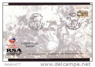 SOUTH AFRICA, 1995. Fauna,Centenary Of The Geological Society Of RSA,  Date-Stamp Card - Lettres & Documents