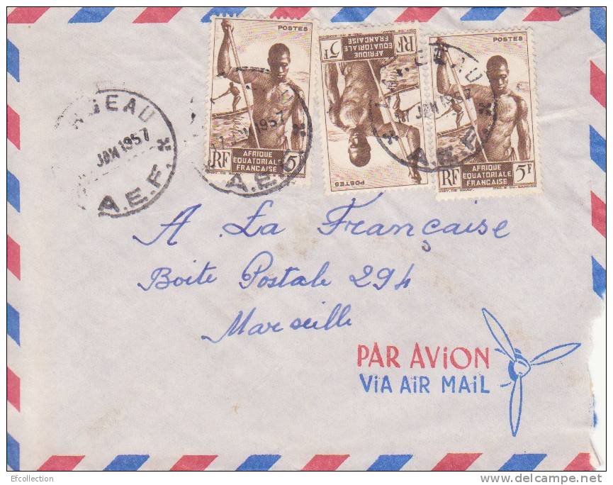 LARGEAU - TCHAD - Afrique,colonies Francaises,avion,lettre,m Arcophilie - Cartas & Documentos