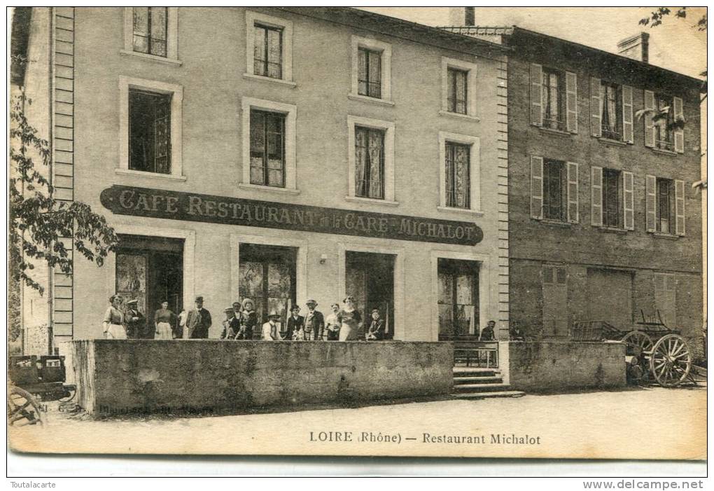 CPA 69 LOIRE RESTAURANT MICHALOT 1917 - Loire Sur Rhone