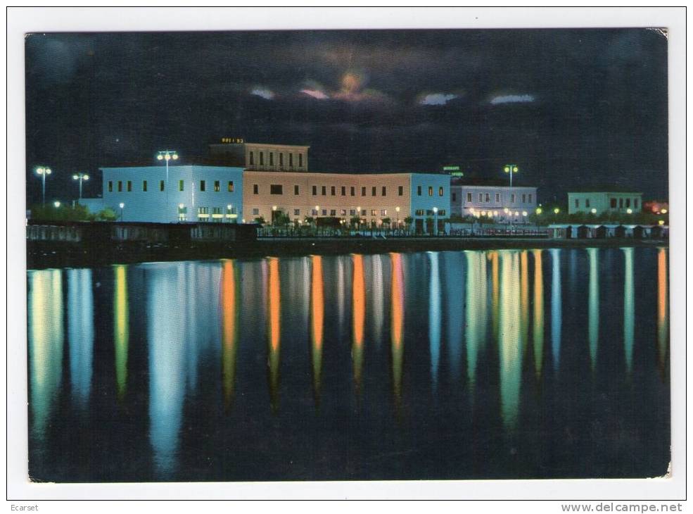 FANO (PESARO) - Alberghi. Notturno. Viaggiata 1961 - Fano