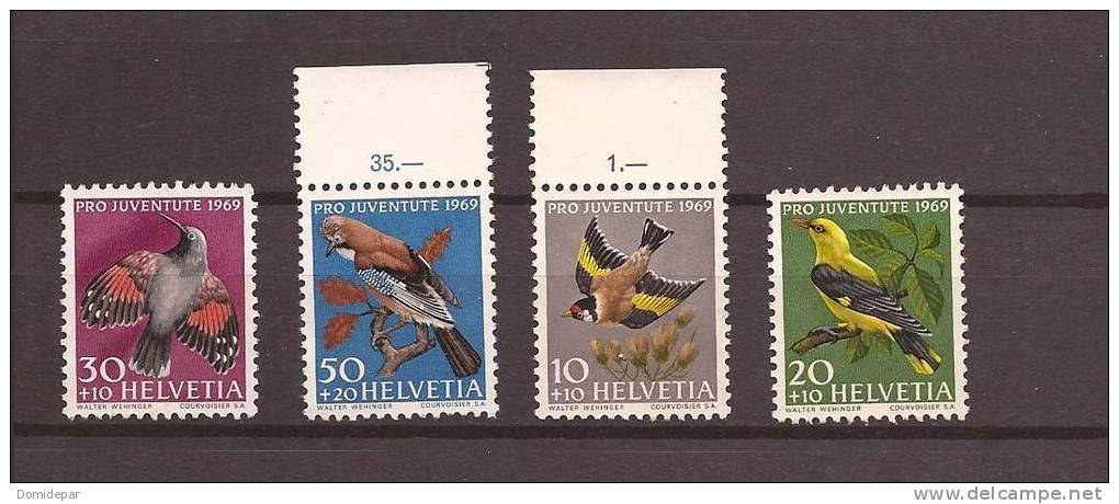 Suisse NSG Année 1969   N° 846 847 848 849 - Unused Stamps