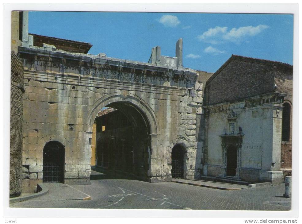 FANO (PESARO) - Arco D'Augusto E Chiesa Di San Michele. Viaggiata 1983 - Fano