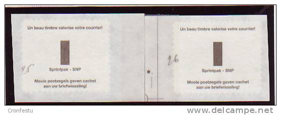 2854 R 90 Autocollants En Rouleaux Emis En Boite Géranium 1999 Rare Buzin - Coil Stamps