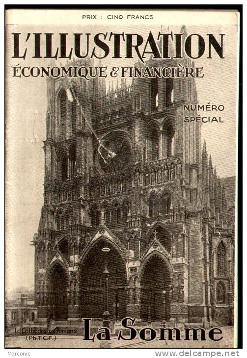 Revue L'ILLUSTRATION ECONOMIQUE Et FINANCIERE  - La SOMME  - 1925 - Bon Etat - 1900 - 1949