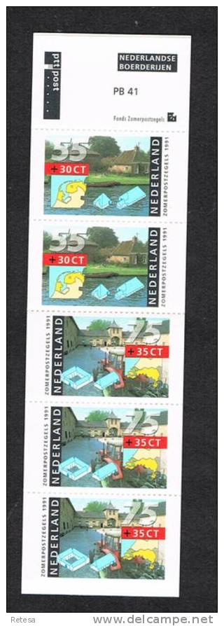 NEDERLAND CARNET  BOERDERIJEN  1991 ** - Carnets Et Roulettes