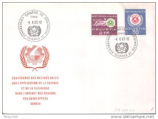 Schweiz / Switzerland # UNO / Onu - Mi-Nr 38/39 FDC (z070) - Officials