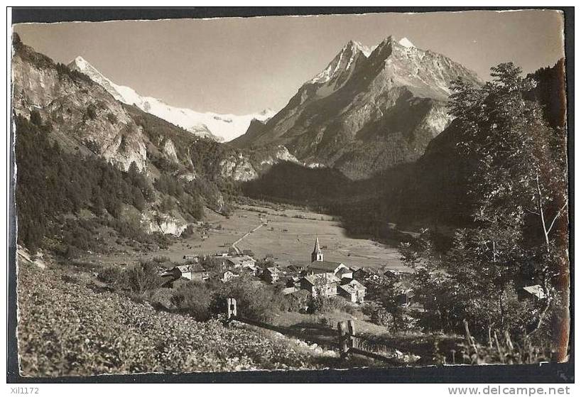 X0028 Evolène,Dent Blanche,Glacier Ferpècle,Veisivi,Hérens,Visa Censure Militaire 1939,non Circulé.Gyger 9386.Tache Dos. - Evolène