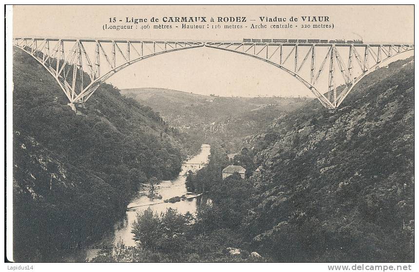 CC 773 /  C P A   VIADUC DE VIAUR  -   (81)    LIGNE DE CARMAUX A RODEZ - Carmaux