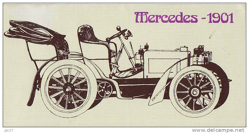 Unique MERCEDES 1901 Avec Dèsciptif - Voitures