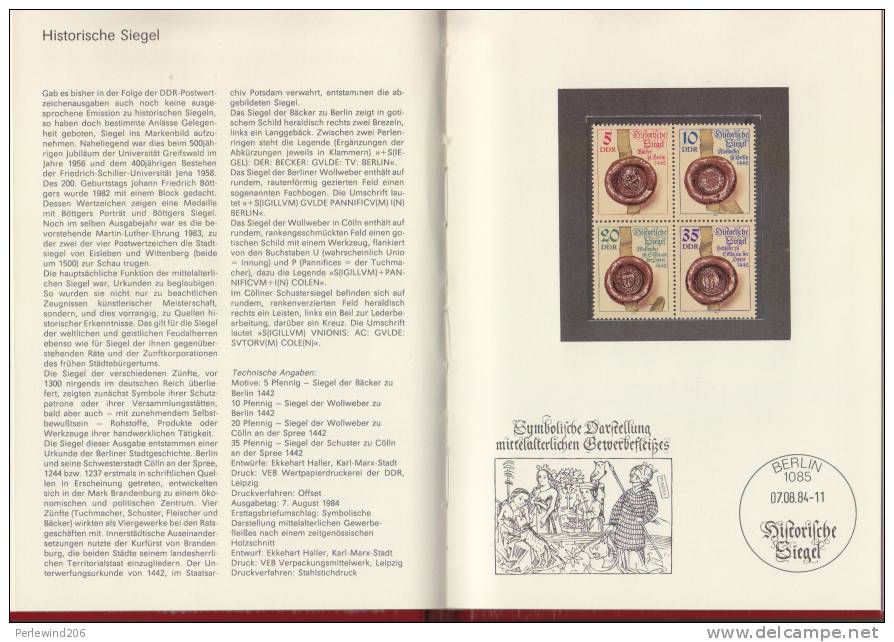 DDR: Jahrbuch 1984: Die Postwertzeichen Der Deutschen Post Postfrisch In Der Originalverpackung ! - Ungebraucht
