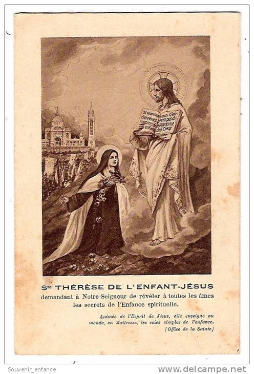 Image Pieuse Ste Thérèse De L´ Enfant Jésus Sainte - Images Religieuses