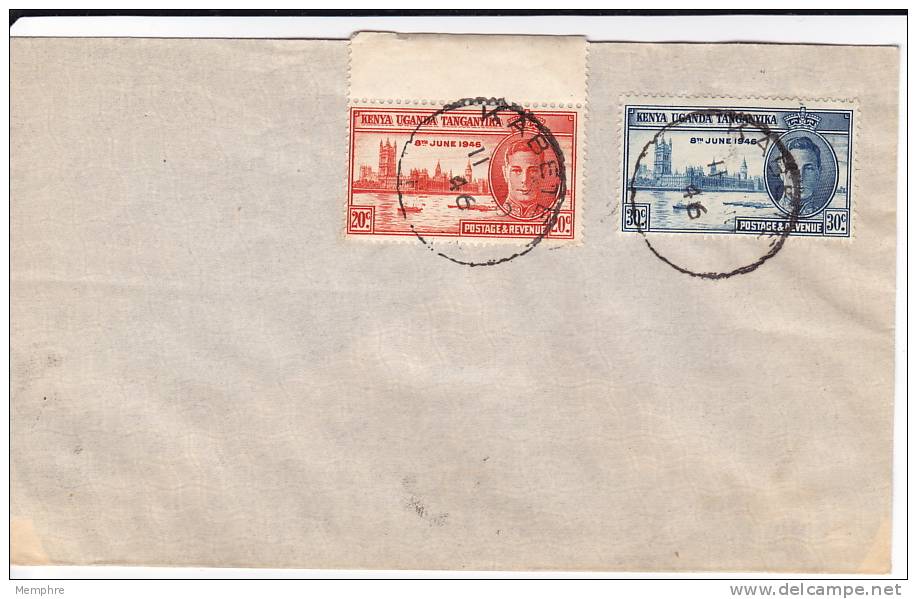 1946 KUT Peace Issue FDC Unaddressed - Kenya, Oeganda & Tanganyika