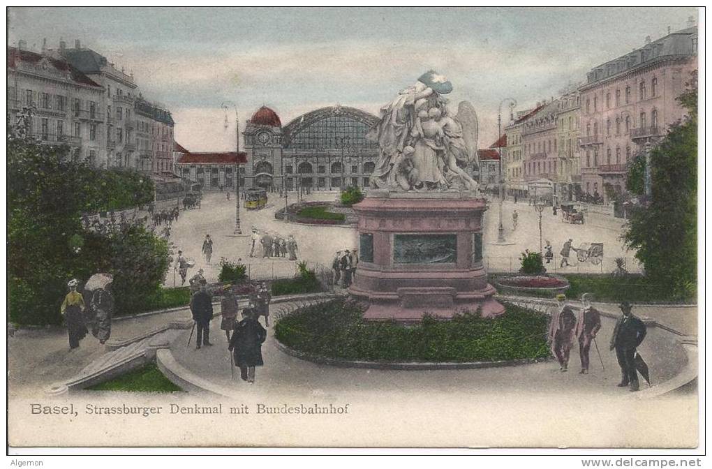 2773 - Basel Denkmal Mit  Bahnhof - Sonstige & Ohne Zuordnung