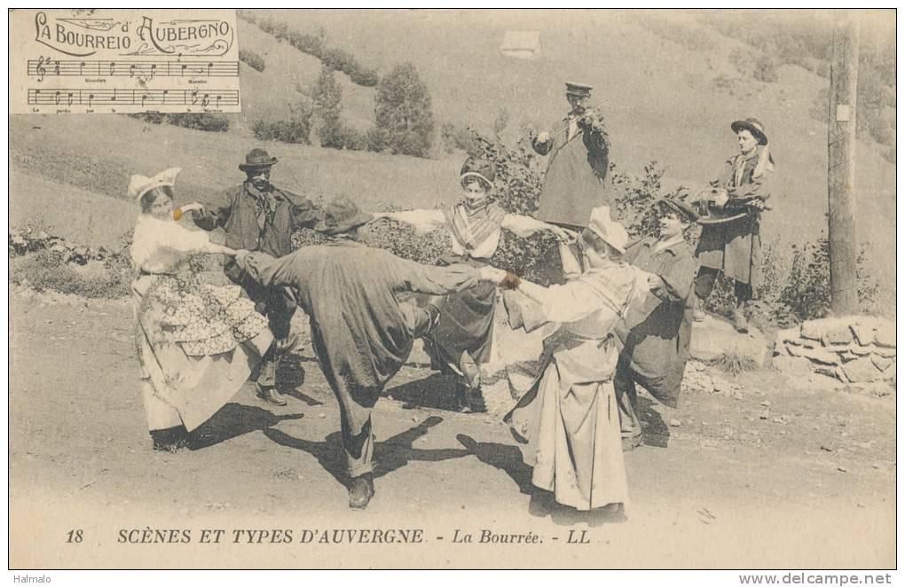 SCÈNES Et TYPES D´AUVERGNE - La Bourrée - Auvergne