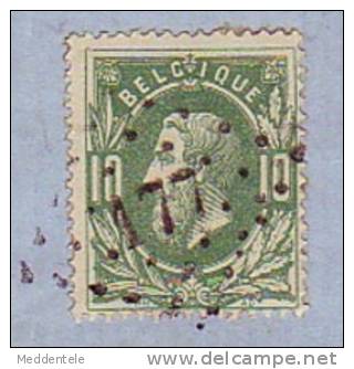 Lettre AC LII N°30 LP 177 De HERENTHALS Du 12/10/70 à LIERRE  - TB ET R - 1869-1883 Leopoldo II