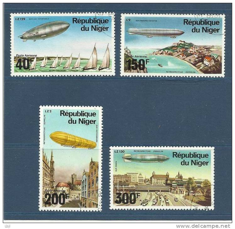 LOT De 4 Timbres De " ZEPPELIN " , Du NIGER - Zeppelin