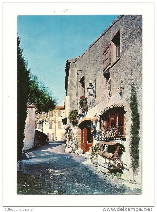 Cp, 06, Biot, Rue Des Roses, Voyagée 1970 - Biot