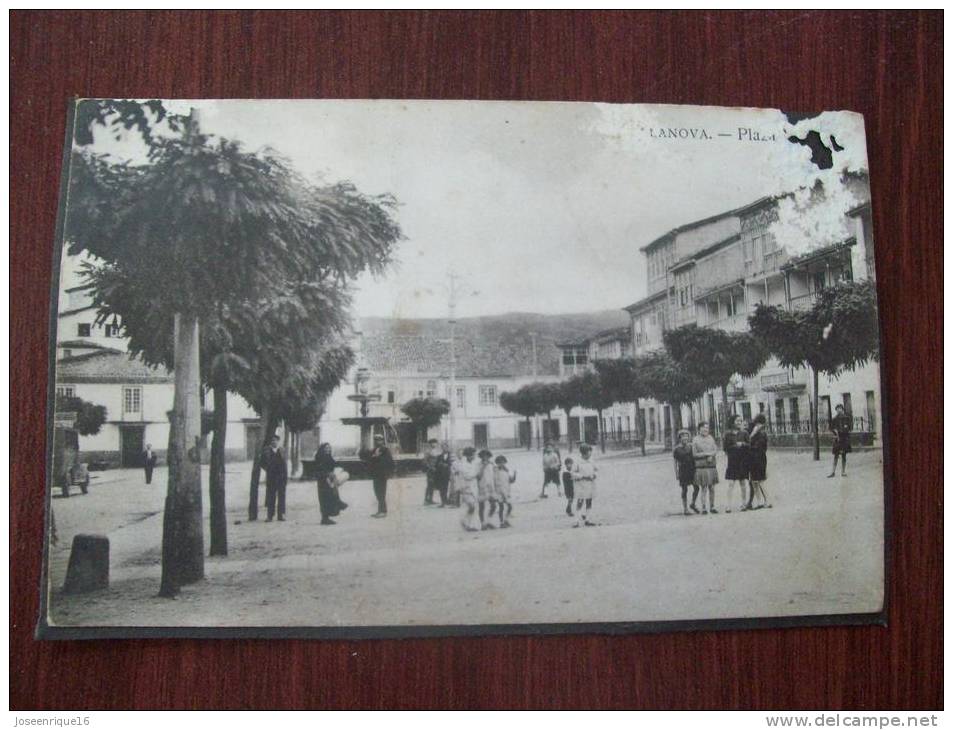 PLAZA VILANOVA VIADEIRO 1940 - SQUARE, - La Coruña