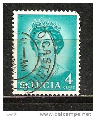 St. Lucia  1964  QE II  (o) (deep-turq) - St.Lucia (...-1978)