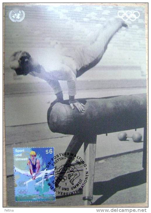 1996 UNITED NATIONS MAXIMUM CARD SPORT AND ENVIRONMENT GYMNASTICS - Gymnastics