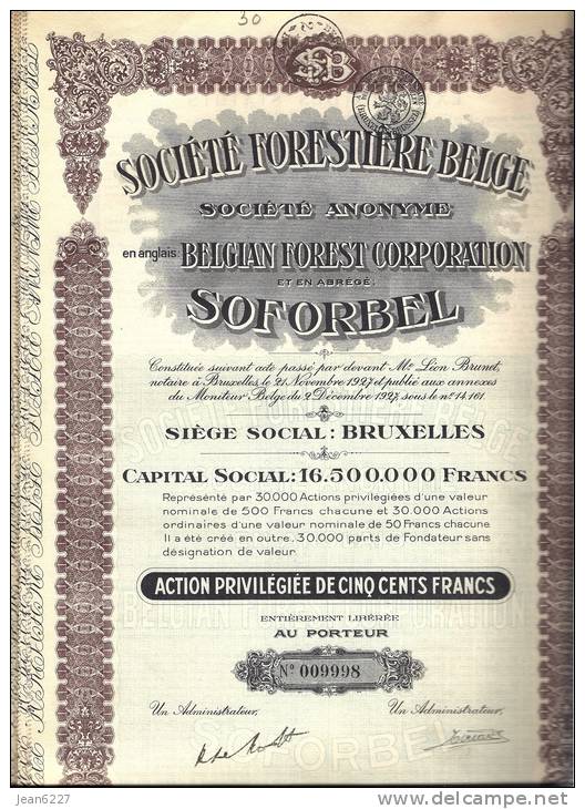 Société Forestière Belge - SOFORBEL - Agriculture