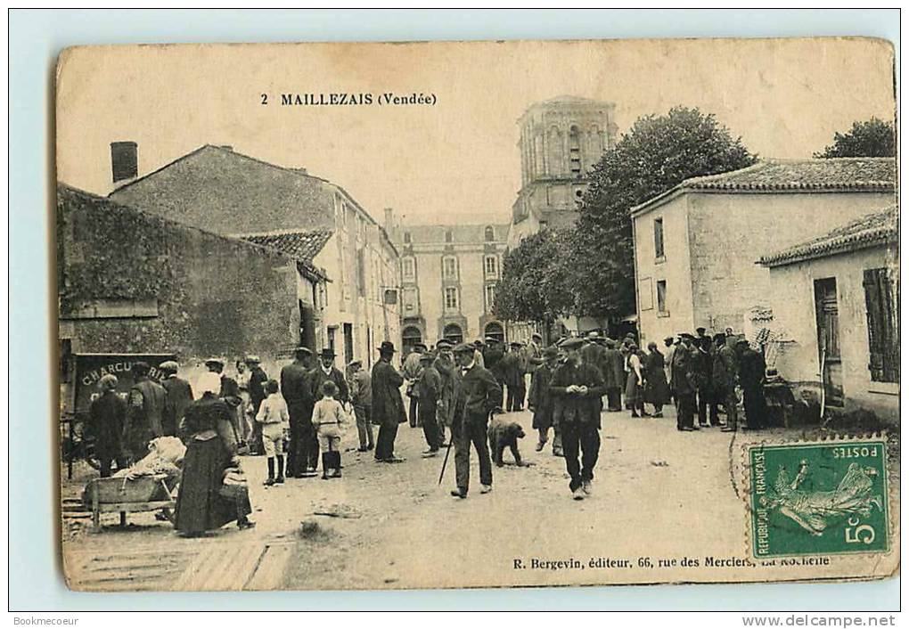 MAILLEZAIS     VIDE GRENIER Et Oui Déjà  ANIMEE VOYAGEE  Adressee A Melle MOREAU A MOUILLERON EN PAREDS - Maillezais