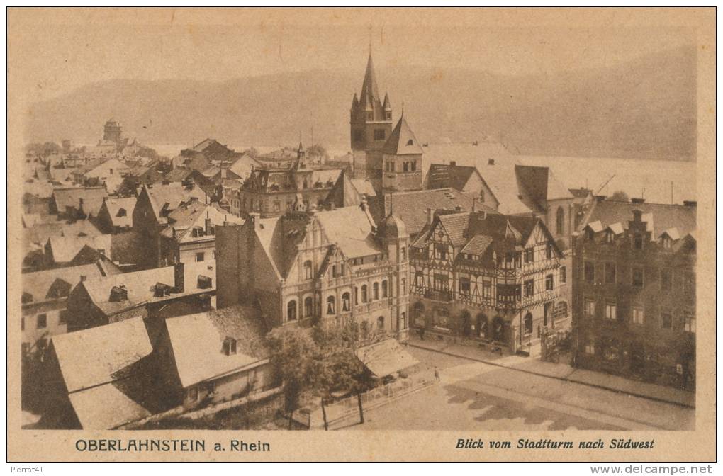 ALLEMAGNE - OBERLAHNSTEIN Am Rhein - Blick Vom Stadtturm Nach Südwest - Lahnstein