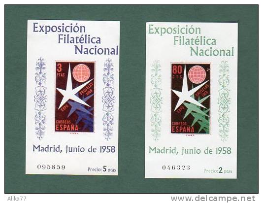 ESPAGNE     Neuf  **    Y. Et T.  BF  N°  19 Et 20      Cote:  90,00  Euros - Blocks & Sheetlets & Panes