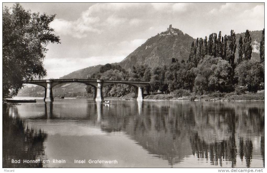 23311     Germania,    Bad  Honnef  Am  Rhein,  Insel  Grafenwerth,  VG  1957 - Bad Honnef