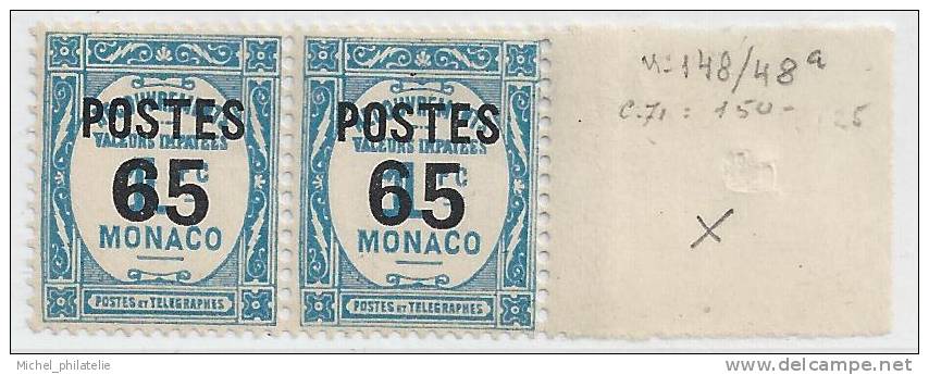 Variété, France, N° 148 / 148 A GROS 6 - Plaatfouten En Curiosa