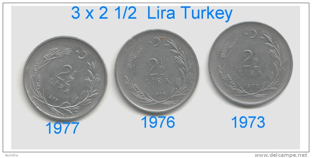 Turkije  Diverse Lots  Zie Scan  Lot 1 T / M 5 - Türkei