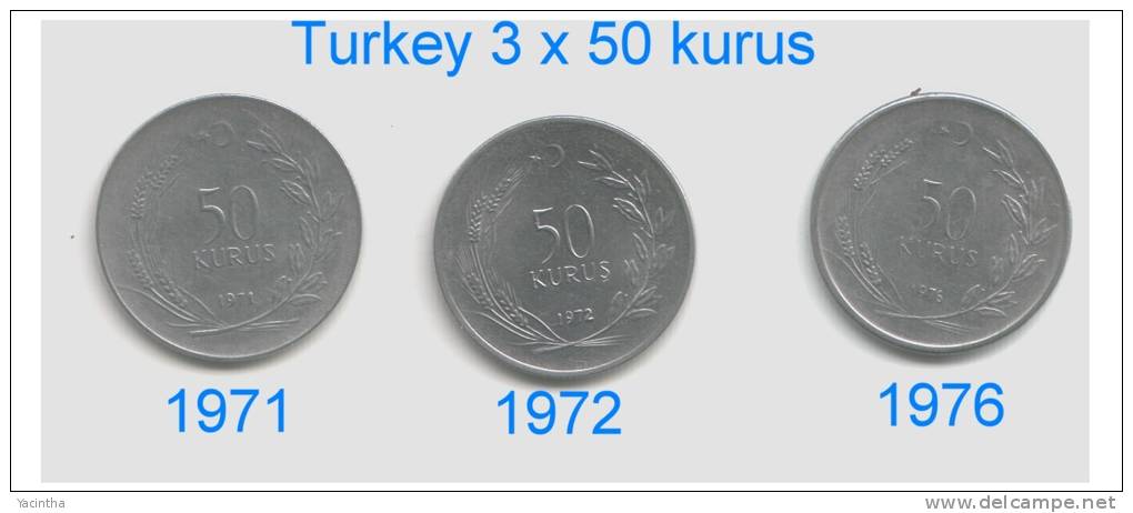 Turkije  Diverse Lots  Zie Scan  Lot 1 T / M 5 - Turkey