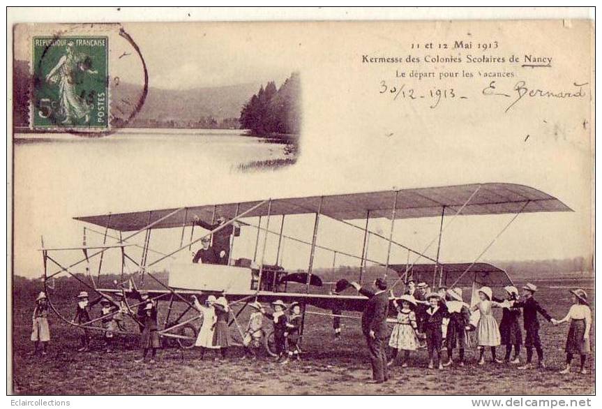 Aviation.  Aviateur..54  Nancy  ..Kermesse Des Colonies Scolaires (  Voir Scan Et/ou Annotation) - Sonstige & Ohne Zuordnung