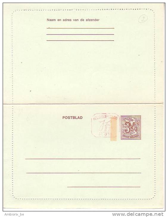 Carte Lettre ** N 40 III F PO10M - Postbladen