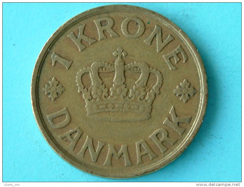 1925 - 1 KRONE / KM 824.1 ( Uncleaned Coin / For Grade, Please See Photo ) !! - Danemark