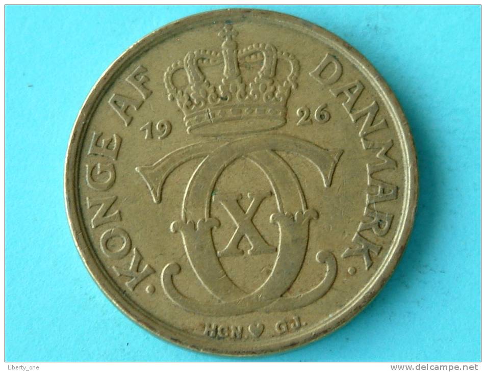 1926 - 1 KRONE / KM 824.1 ( Uncleaned Coin / For Grade, Please See Photo ) !! - Danemark