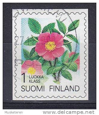 Finland 1995 Mi. 1250   -   1. Klasse Pflanzen Plants Karelische Rose Selbstklebende Papier Imperf. - Oblitérés