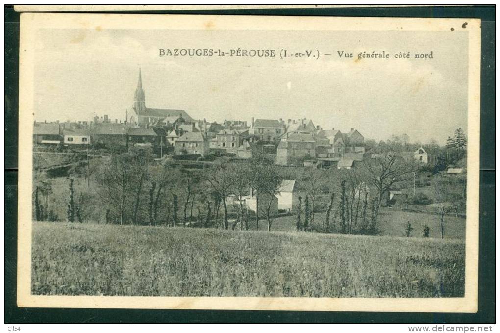 CPA Bazouges La Perouse Vue Generale Cote Nord. Td49 - Sonstige & Ohne Zuordnung