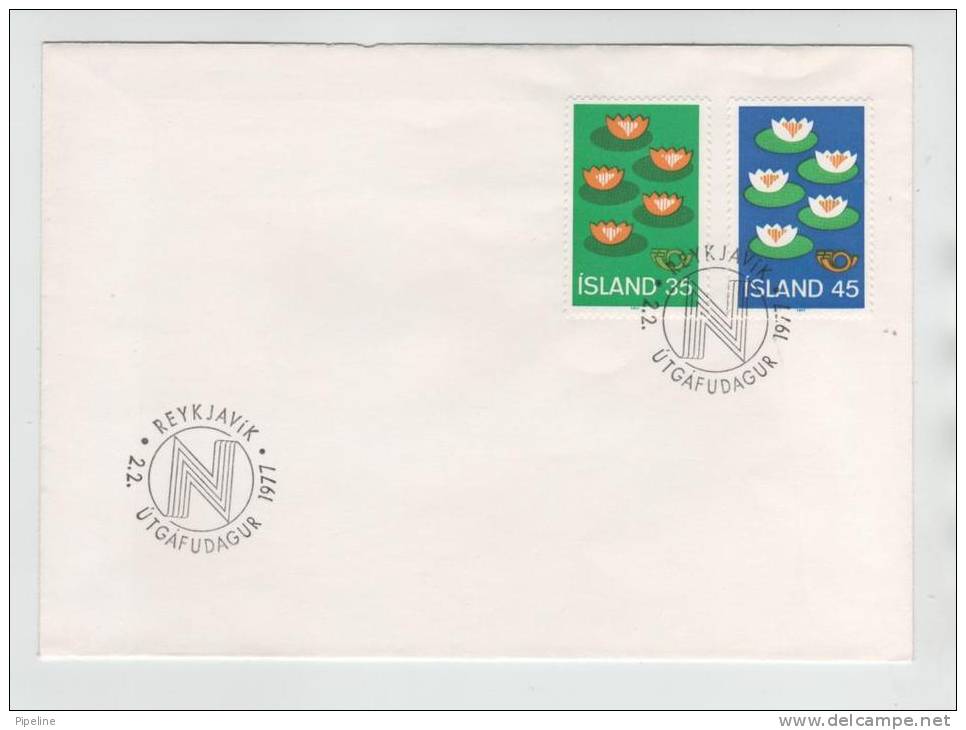 Iceland FDC Nordic Cooperation 2-2-1977 - FDC
