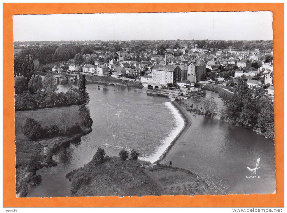 CHATEAUNEUF Sur SARTHE - Maine Et Loire 49 - N°8 L'Ecluse Et Vue Panoramique Aérienne - Série En Avion Au Dessus De - Chateauneuf Sur Sarthe