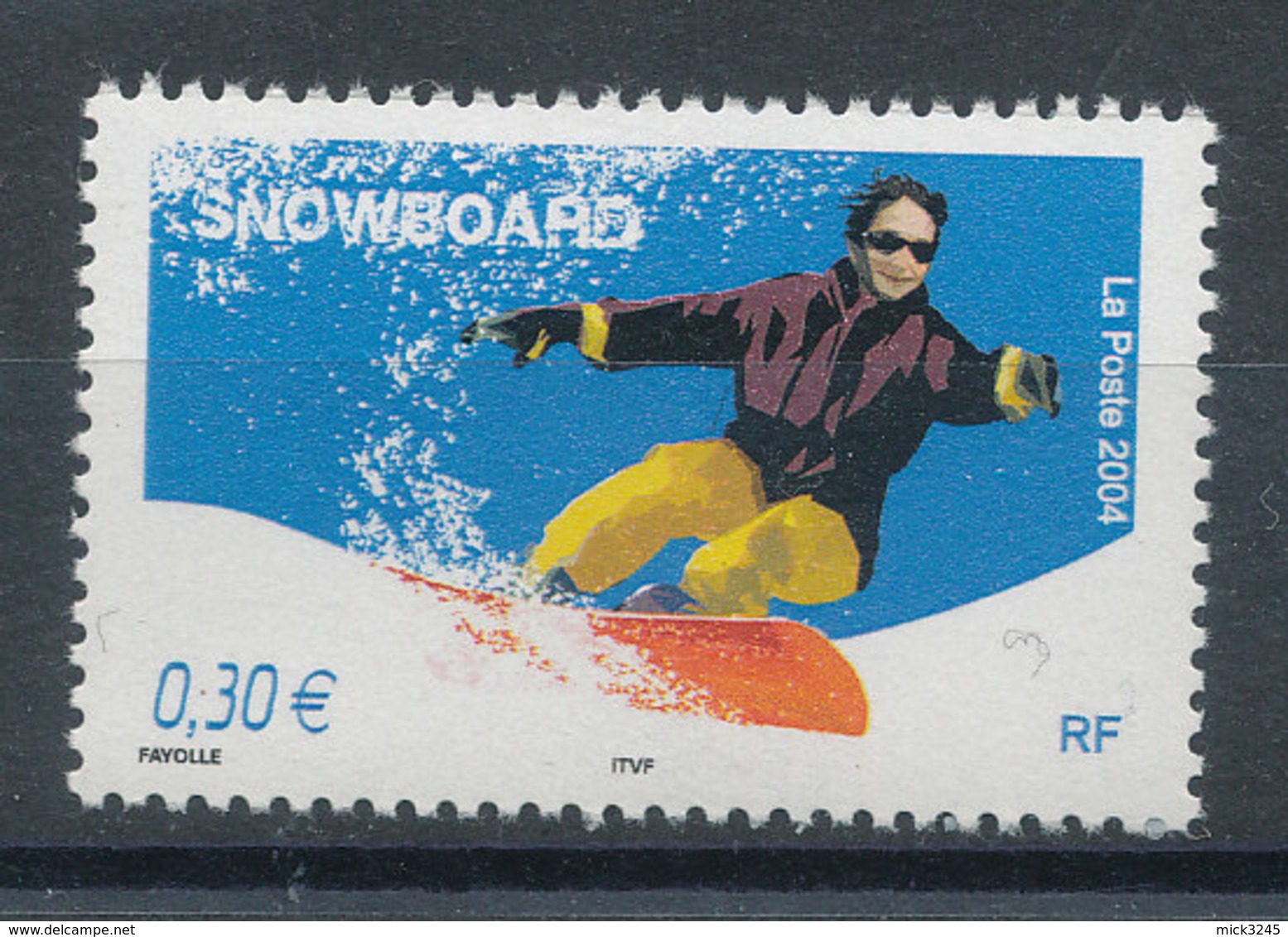 3699** Snowboard - Unused Stamps