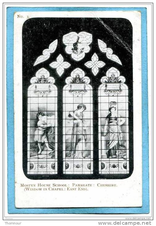 PARKGATE  -  MOSTYN  HOUSE  SCHOOL  -  Window In Chapel :  East End - 1903    - ( Trace Pliure Angle Haut Droit ) - Otros & Sin Clasificación