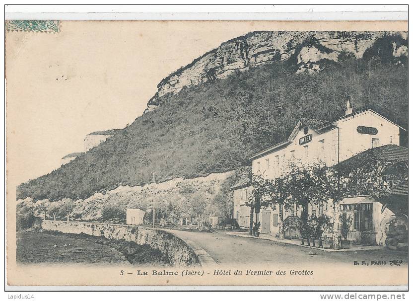 CC 848/ C P A  LA BALME   (38) HOTEL DU FERMIER DES GROTTES - La Balme-les-Grottes